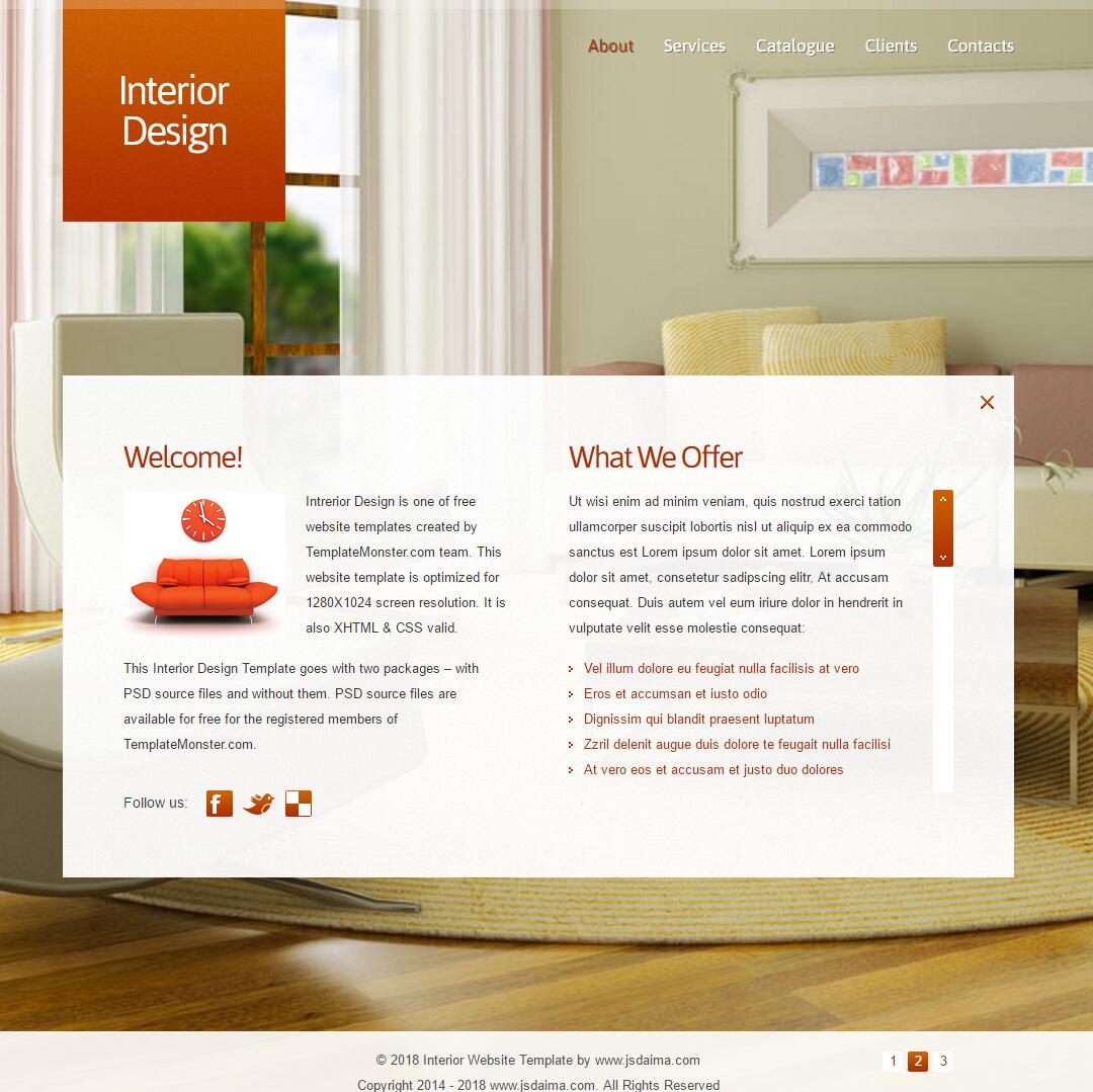 HTML5创意伸展式弹窗酒店介绍单网页模板